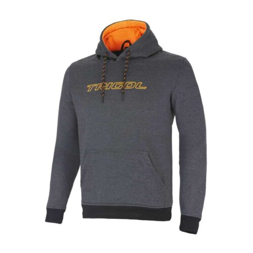 Defender Hoodie Grey Neon Orange