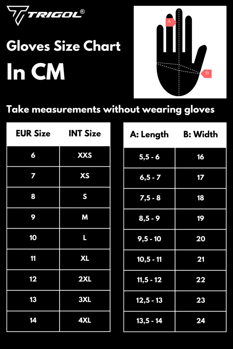 Gloves SizeChart 1